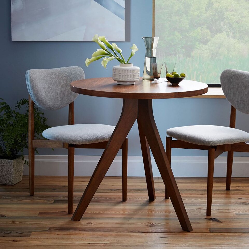 Tripod Dining Table Walnut West Elm UK